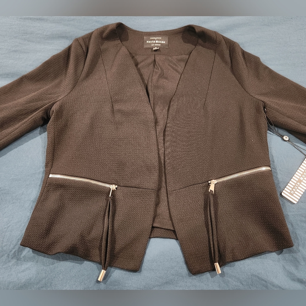 Black Modern Blazer Size Medium
